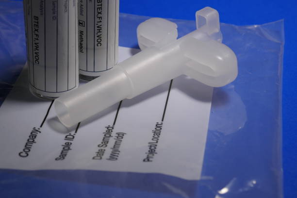 istock VOC soil sampling vials and syringe 1072751318
