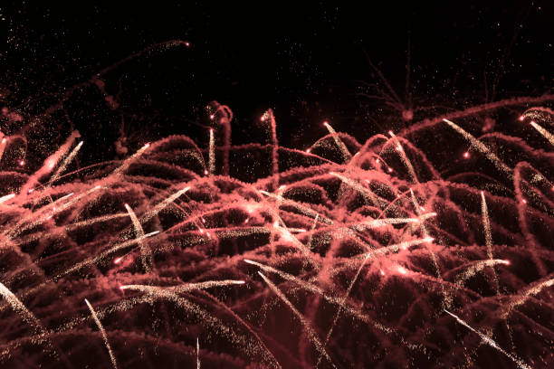 istock Colorful Fireworks show at night. 1072756920