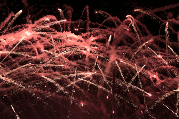 istock Colorful Fireworks show at night. 1072756952