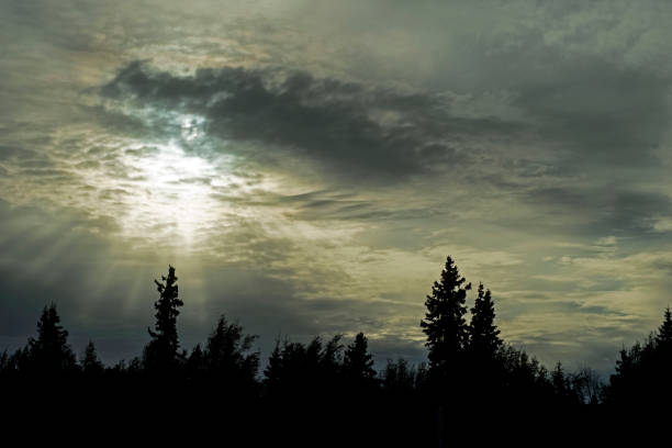 Sun streaks, Alaska, skyscape