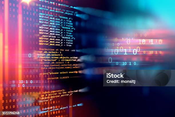 Programming Code Abstract Technology Background Of Software Developer ...