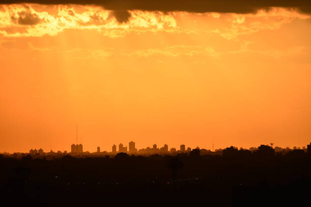 istock afternoon sun light over Buenos Aires distant skyline, Argentina 1072799268