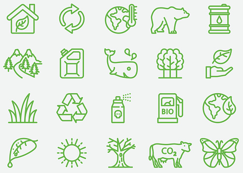 Environmental Line Icons