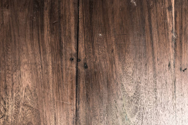istock Wood table floor with natural pattern texture. Empty template  wood board can be used as background. 1072808670
