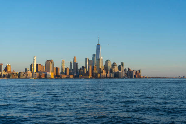 istock Manhattan Skyline from New Jersey at twilight time 1072844084