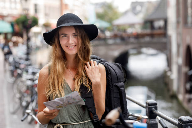 istock Young Woman Backpacking In Europe 1072874962