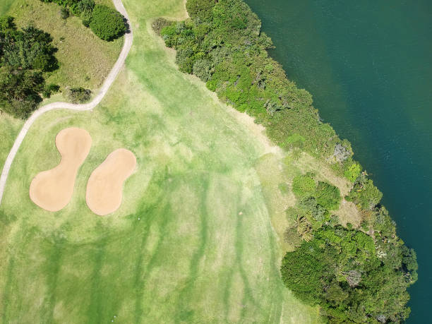istock Aerial view of golf course 1072895758