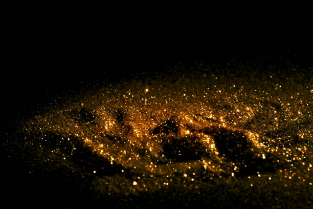 istock Sprinkle glitter gold dust textured abstract background elegant 1072902318