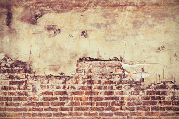 istock Old grunge brick wall color effect for background 1072914638