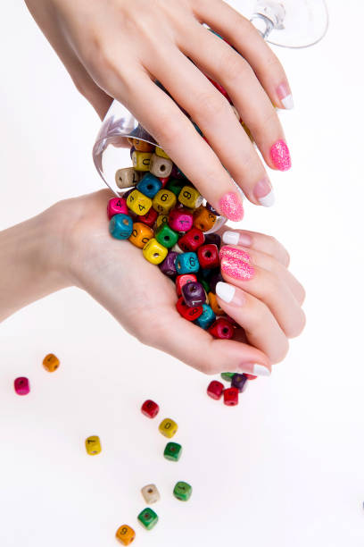 istock a woman's nail, designed with nail art 1072923400