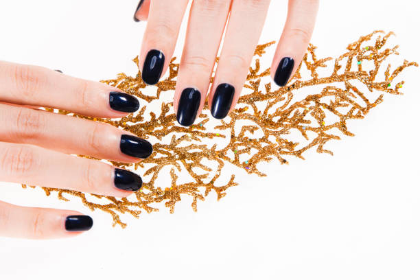 istock a woman's nail, designed with nail art 1072923614
