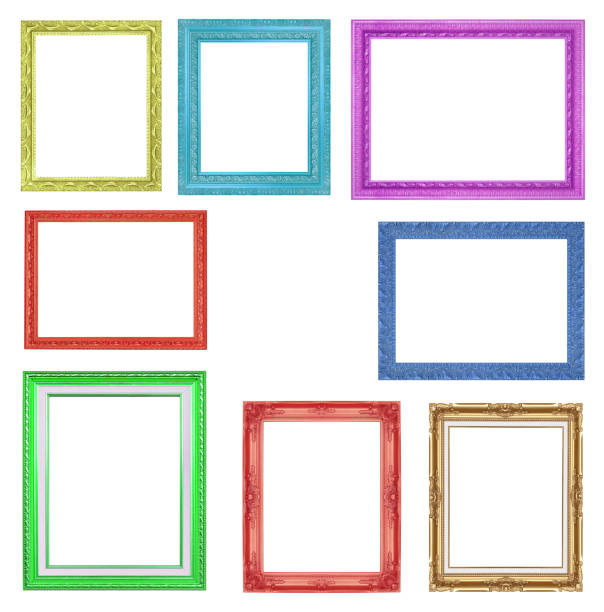 istock The collection colorful frames on the white background 1072923880