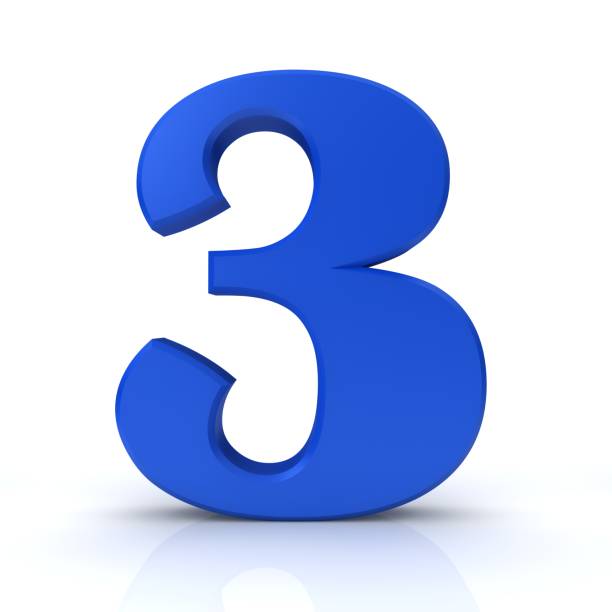 istock number 3 blue 3d sign icon 1072932958