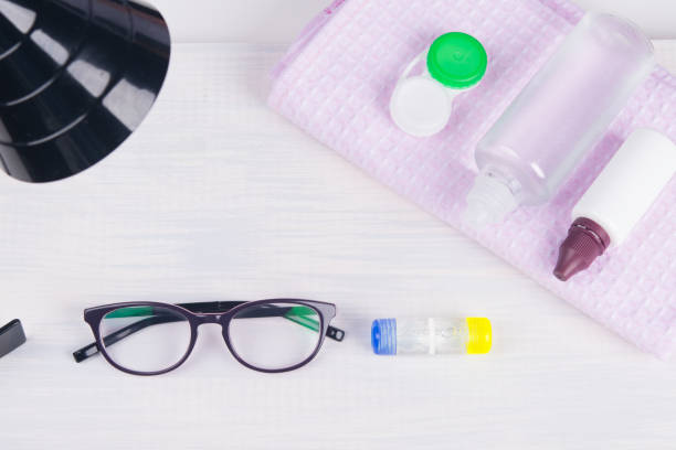 istock On the table, there are items to improve vision, glasses and containers, waiting for improvement of vision 1072935274