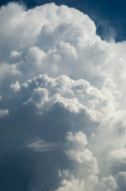 istock Texture, background, pattern. Cumulonimbus clouds. cumulonimbus stormy cloud with blue sky. Giant cumulonimbus thunder cloud building in the sky 1072940206