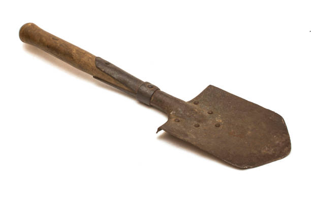 istock old sapper shovel on white natural background 1072945208