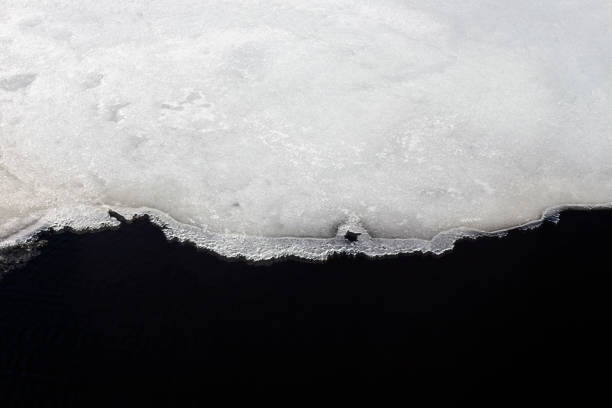 melting ice on lake, Finland