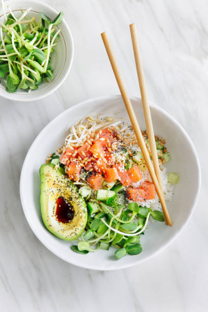 istock Poke bowls with ponzu dressing 1072946456