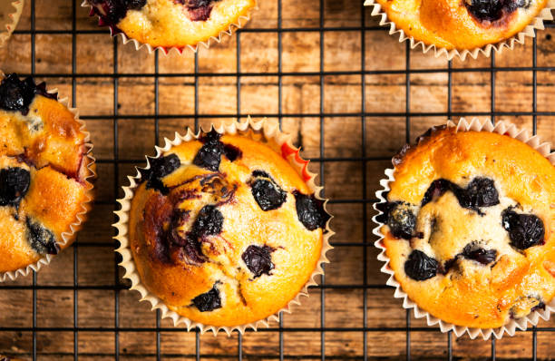istock Homemade muffins with berry fruit 1072964914
