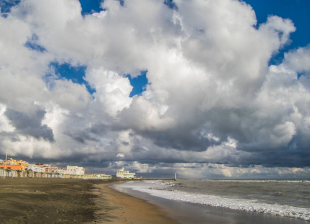 istock Dramatic sky abnove sea near Rome, Italy 1072973452