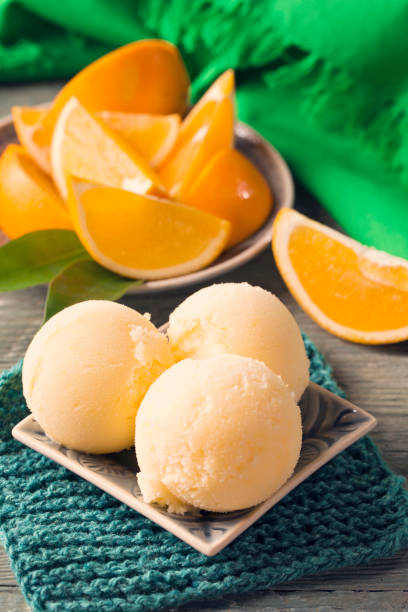 istock Homemade orange sorbet 1072975360