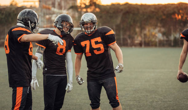 istock Football players on training 1072979478