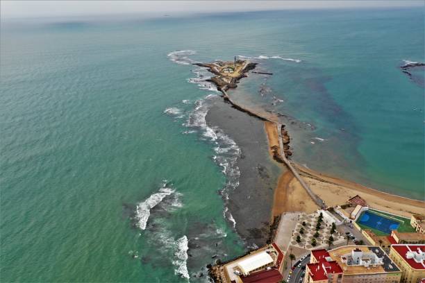 istock Cadiz in Spain from above 1072981126