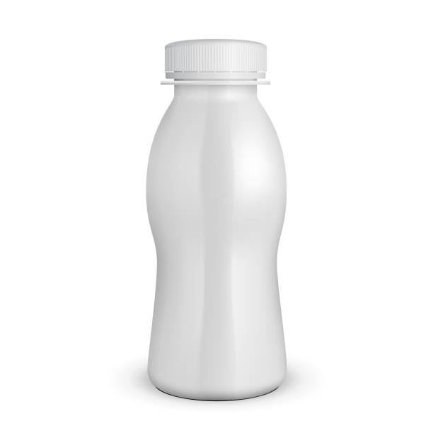 istock 3D White Yogurt Milk Plastic Bottle. Products On White Background Isolated. Ready For Your Design. Product Packing. Vector EPS10 1072990030