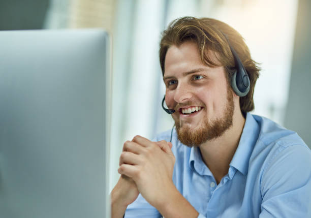 istock Getting through a round of calls for the day 1073012618