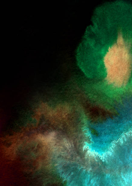 istock colorful space, watercolor art background 1073021940