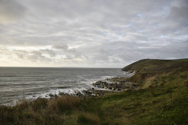 istock Seascape with cloudy skies 1073027488