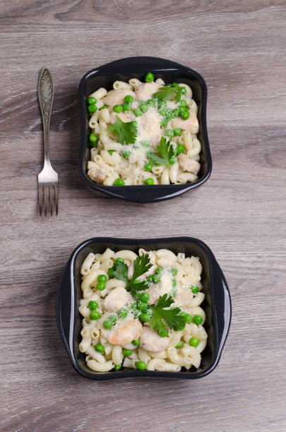 istock Traditional pasta with chicken slices 1073038692