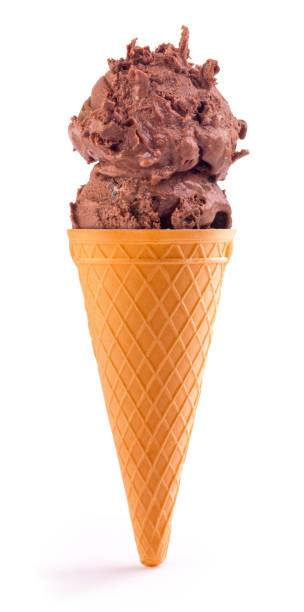 istock chocolate ice cream in a waffle cup 1073039484