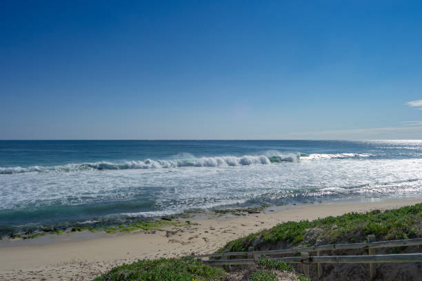 istock Blue sky landscape of a beach sunny day 1073040192