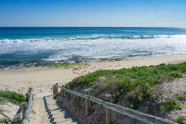 istock Blue sky landscape of a beach sunny day 1073040226