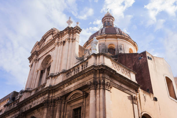 istock Catania, Sicily: Domes of the Cathedral dedicated to Saint Agatha 1073043152