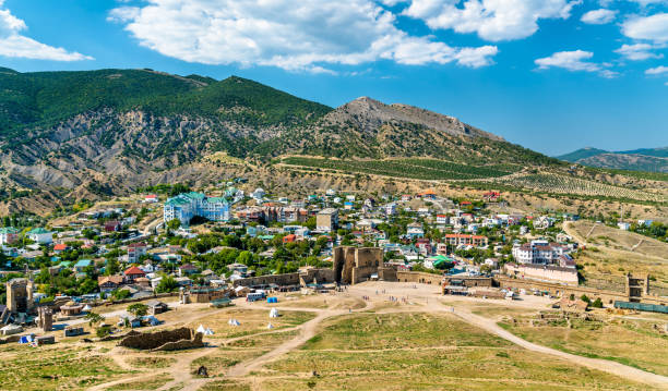 istock Genoese fortress in Sudak, Crimea 1073043702