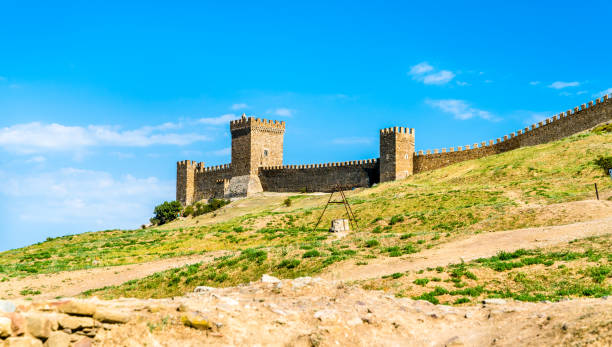 istock Genoese fortress in Sudak, Crimea 1073043832