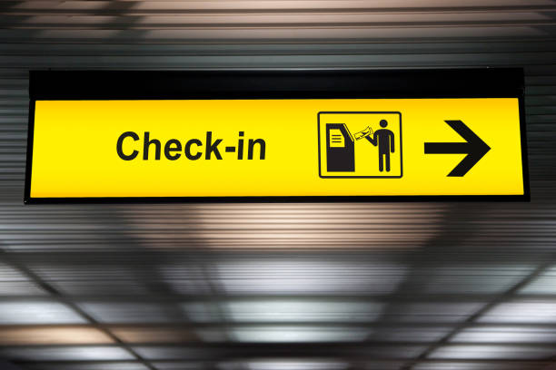 istock self check in kiosk touch screen interactive display sign at the airport 1073044286