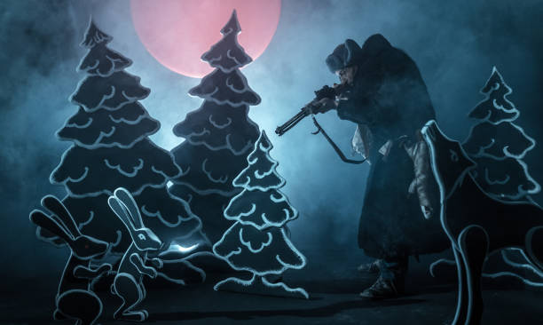 istock Russian Hunting in Tale Forest 1073047174