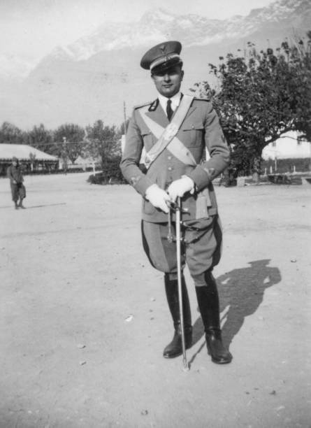 istock 1920s italian soldier portrait 1073051124