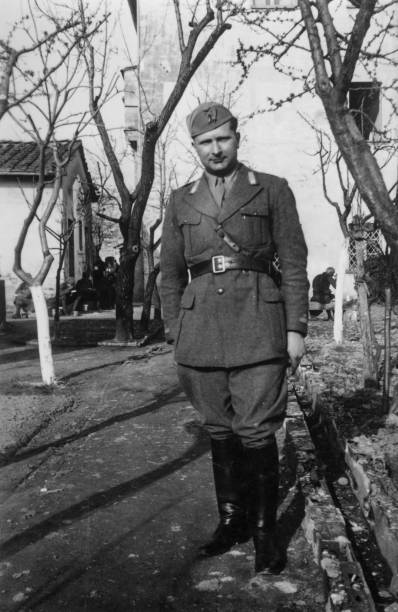 istock 1920s italian soldier portrait 1073052754