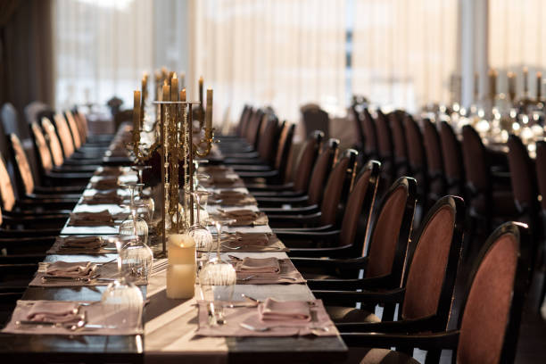 istock long table dinner party fine dining reataurant 1073053556