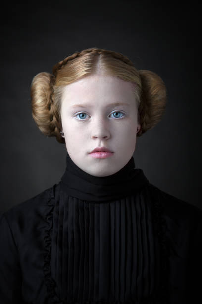 istock Classic Girl with Ear Buns 1073066714