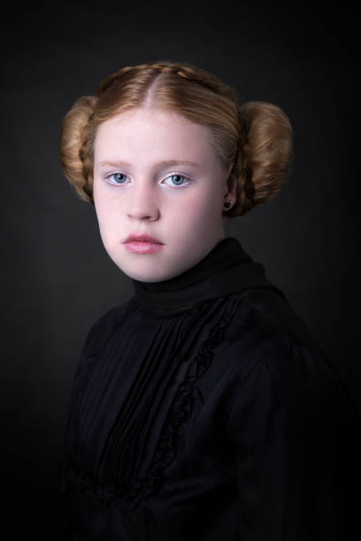 istock Classic Girl with Ear Buns 1073066716