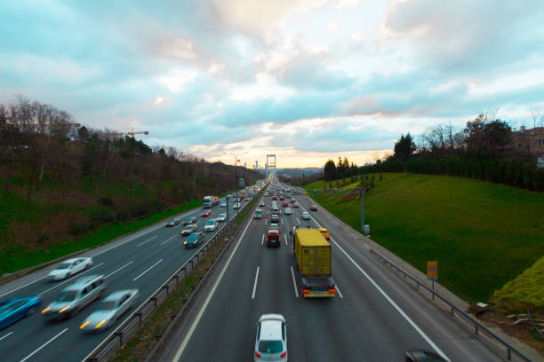 istock istanbul and Bridge Trafic 1073077990