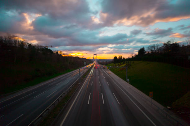 istock istanbul and Bridge Trafic 1073078506