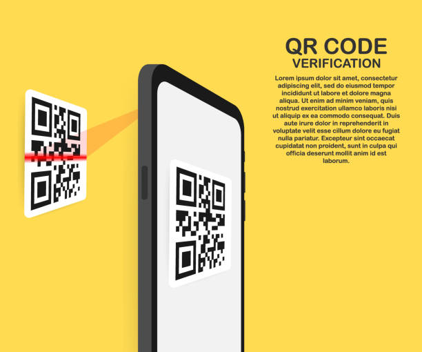 Scan QR code to Mobile Phone. Electronic , digital technology, barcode. Vector illustration. Scan QR code to Mobile Phone. Electronic , digital technology, barcode. Vector stock illustration. flat bed scanner stock illustrations
