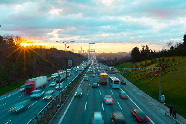 istock istanbul and Bridge Trafic 1073082722
