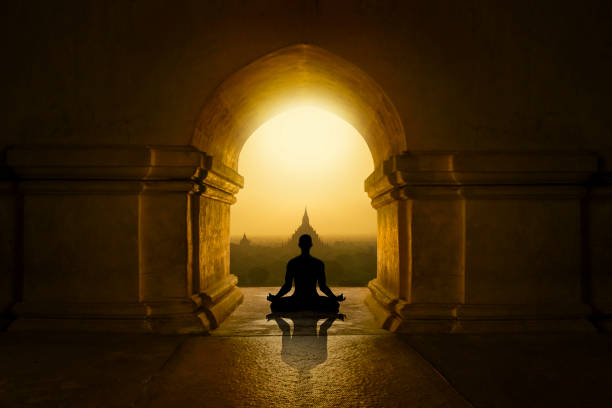 Inside buddhist temple Inside buddhist temple buddhist house of worship stock pictures, royalty-free photos & images